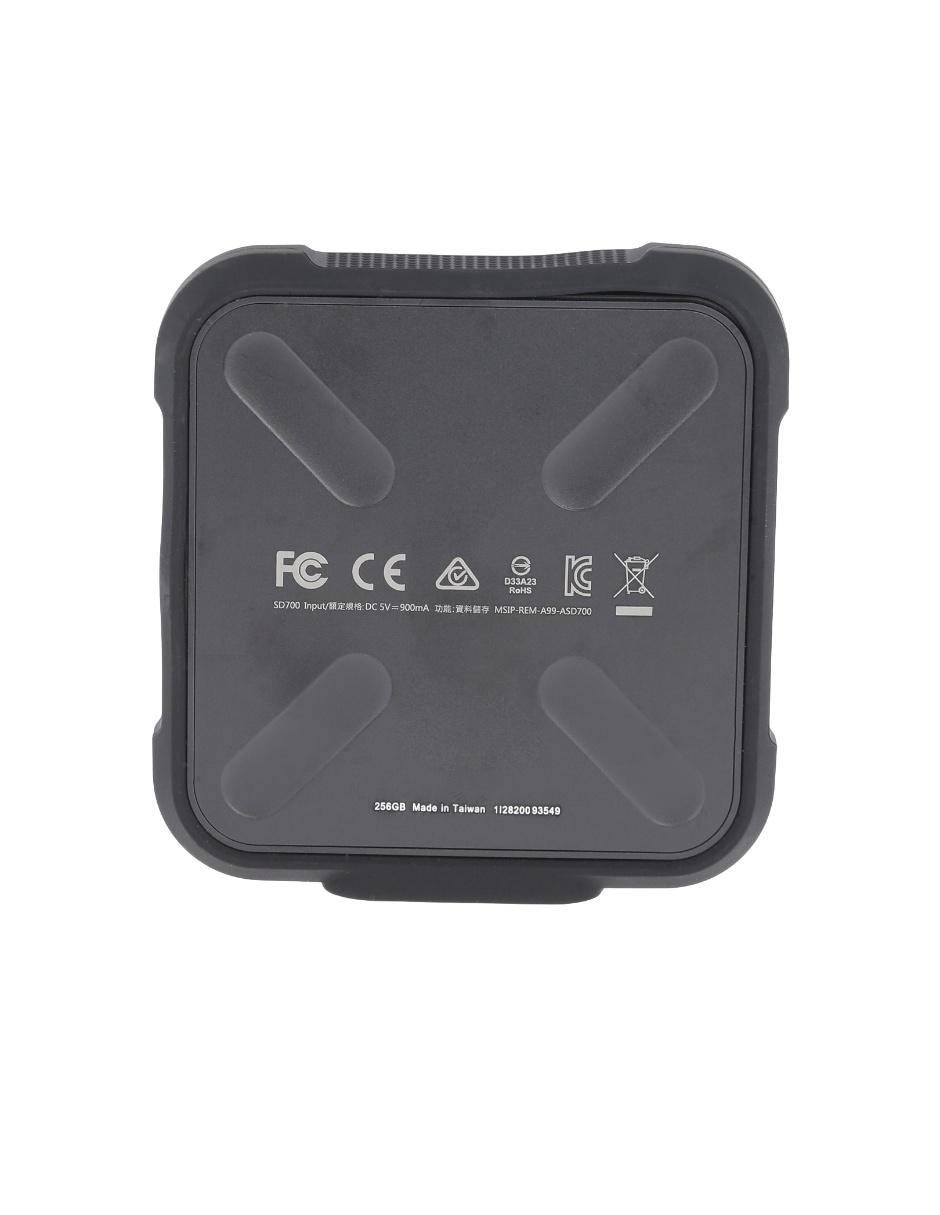 Disco duro externo capacidad 256 GB 7