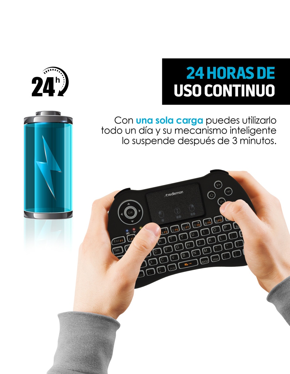 Teclado inalámbrico Mini Con Touchpad 6