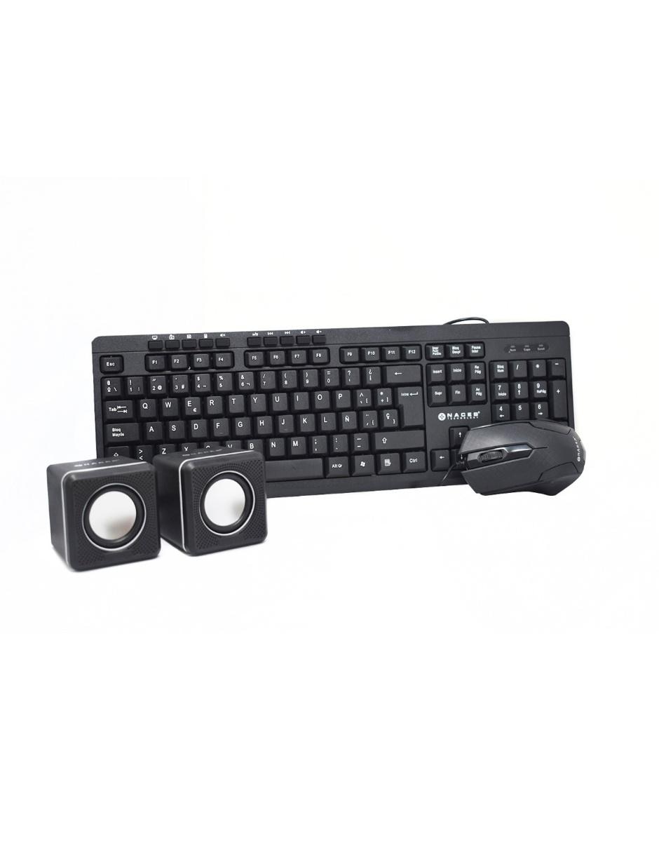 Kit 3 En 1 NA228N Teclado Mouse y Bocinas 2