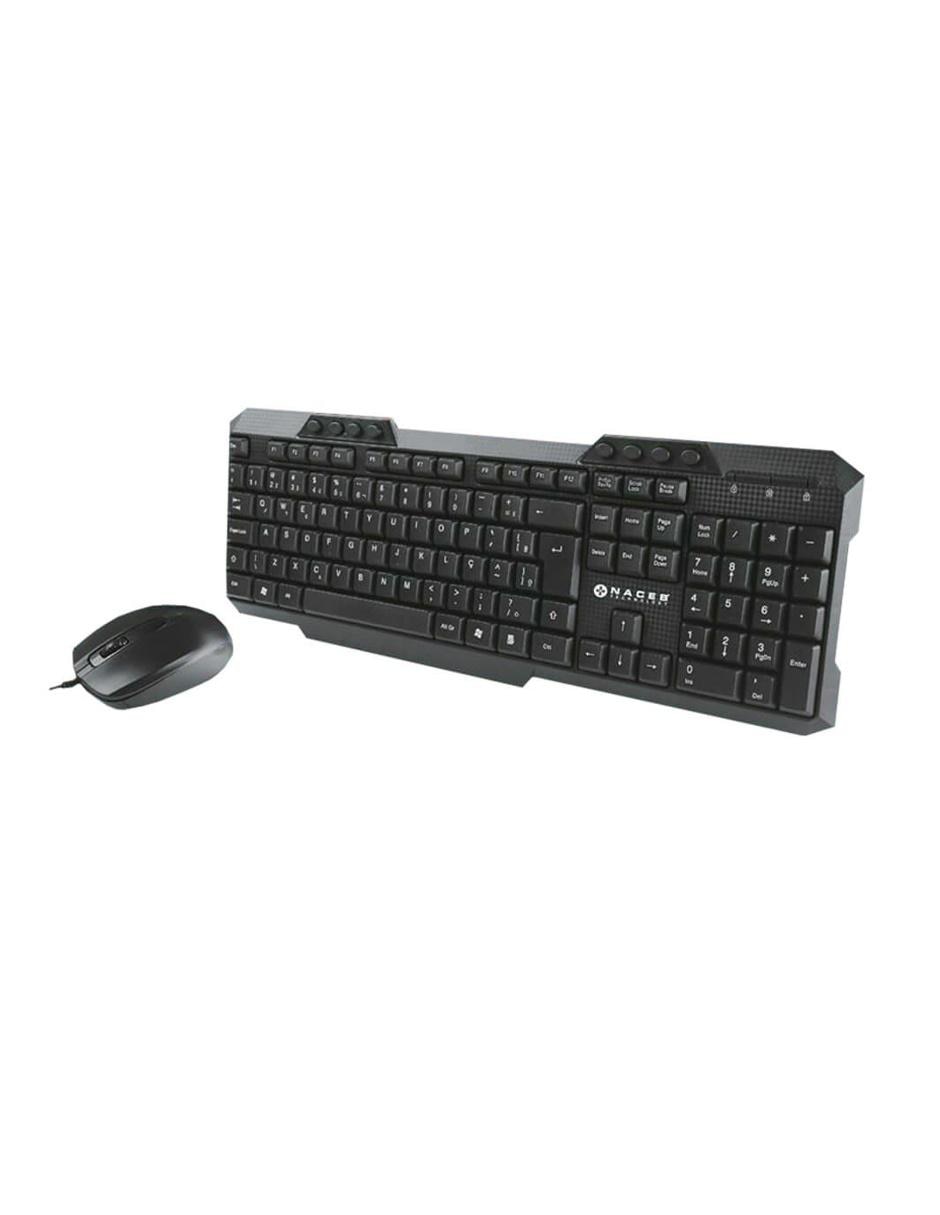 Kit 2 en 1 NA618N Teclado y Mouse Multimedia USB 2
