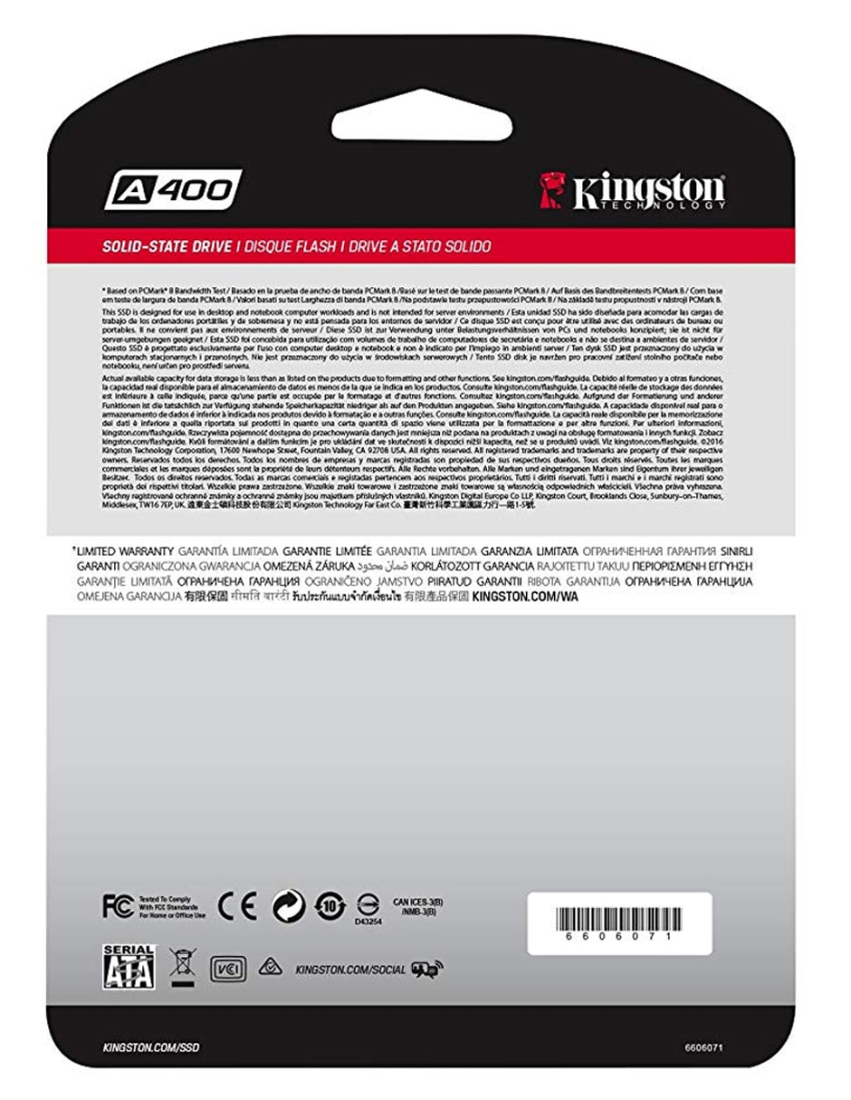 SSD Sa400S37 480G 2.5 Sata 6