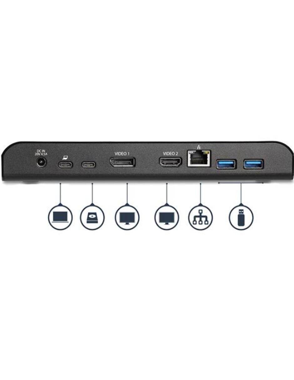 Dock USB-C de Dos Pantallas con MST 4x Puertos USB 3.0 Startech.com 2