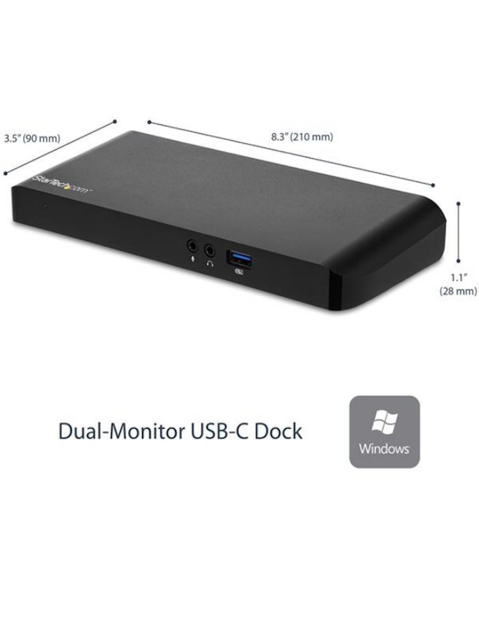 Dock USB-C de Dos Pantallas con MST 4x Puertos USB 3.0 Startech.com 5