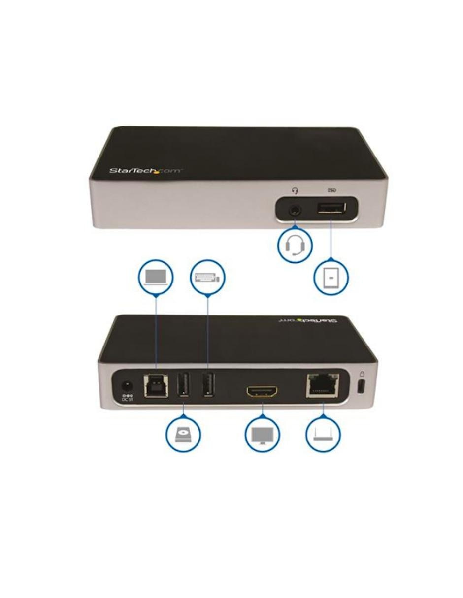 Replicador de Puertos HDMI a USB 3.0 para Laptops Startech.com 3