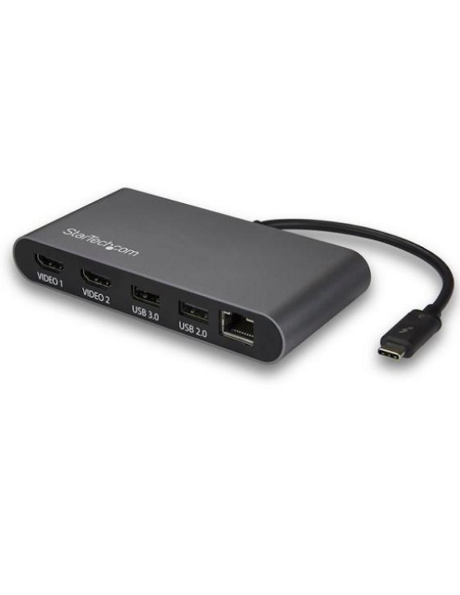 Mini Dock Thunderbolt 3 para Doble Pantalla de 4K con HDMI Startech.com Mini Dock Thunderbolt 3 para Doble Pantalla de 4K con HDMI Startech.com