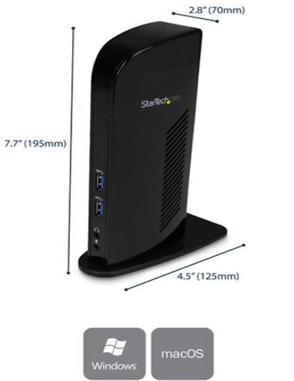 Docking Station USB 3.0 para Dos Pantallas con HDMI DVI StarTech.com 5