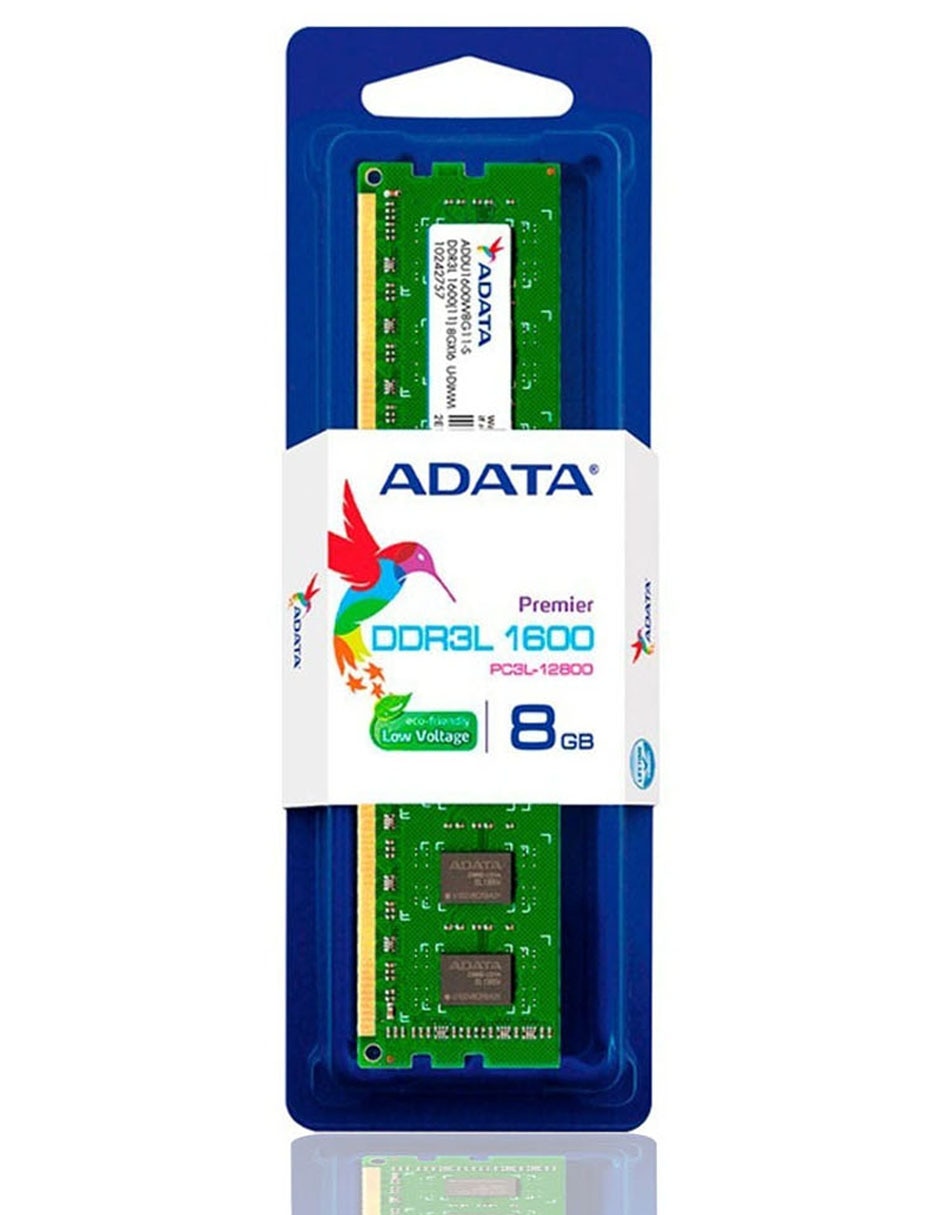 Memoria DDR3L Udimm 8 GB 1600 Addu1600W8G11-S Memoria DDR3L Udimm 8 GB 1600 Addu1600W8G11-S