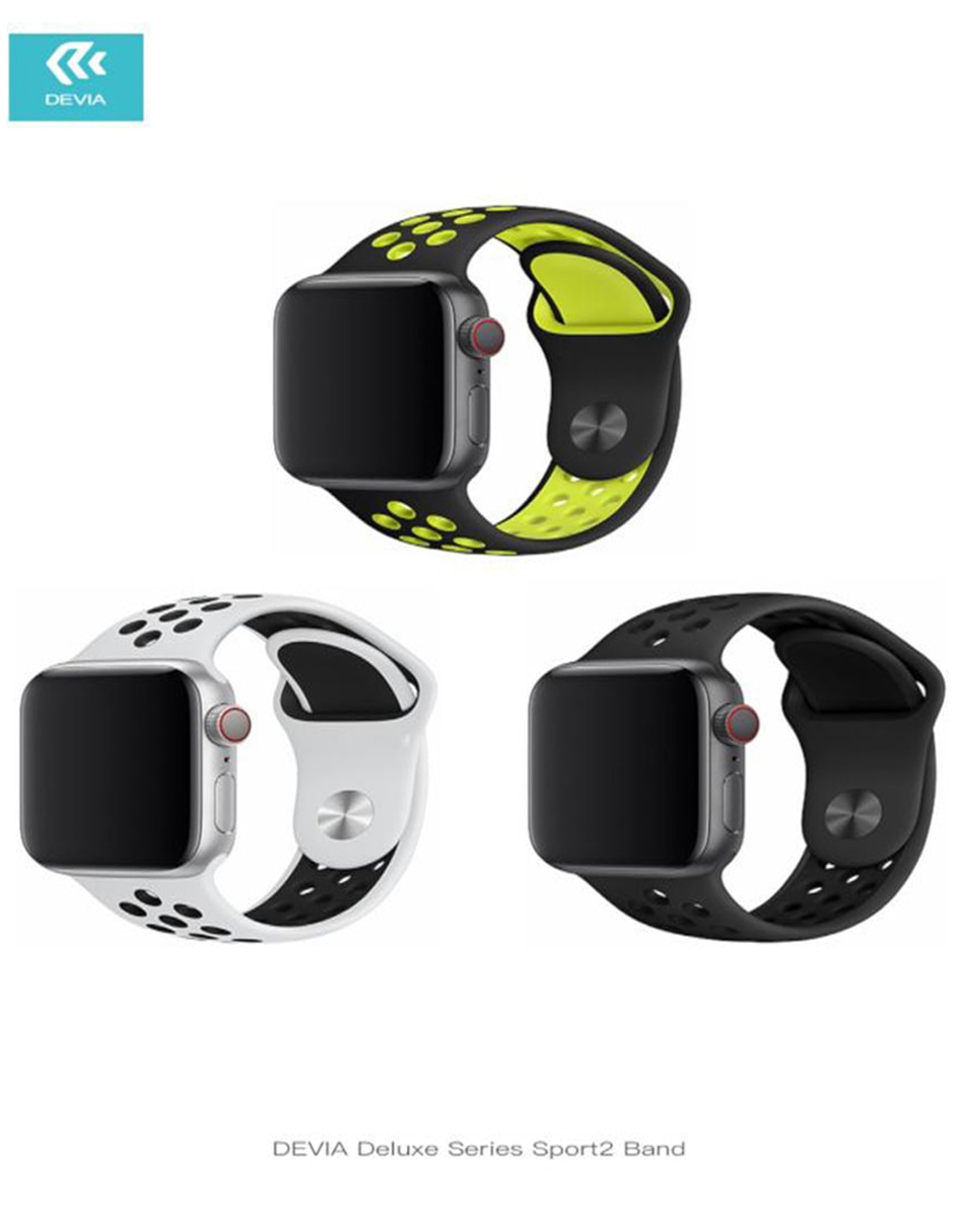 Correa Extensible Apple Watch Sport con Orificios 38mm 40mm 4