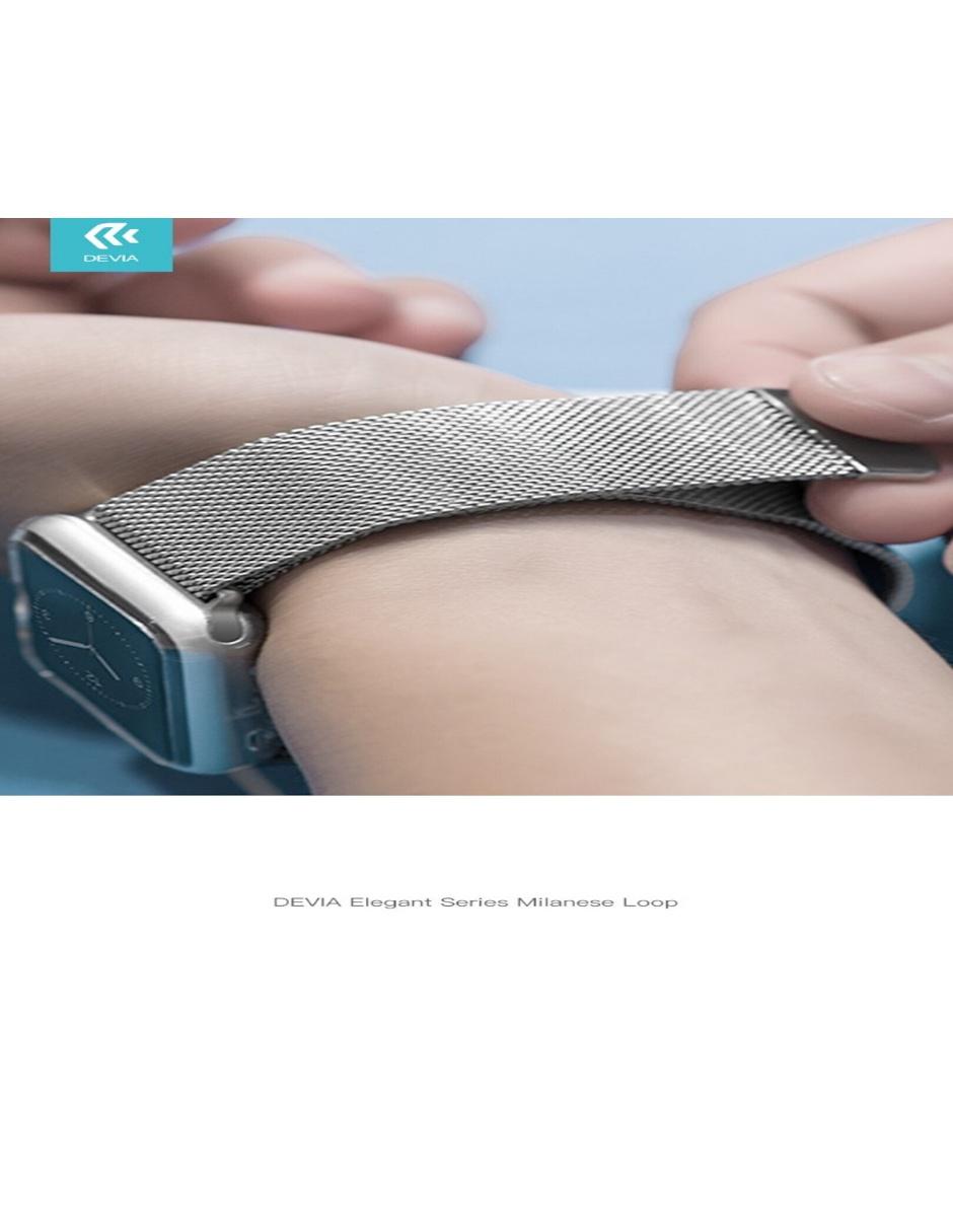 Correa Extensible para Apple Watch Metálica Milanese 42mm 44mm 6