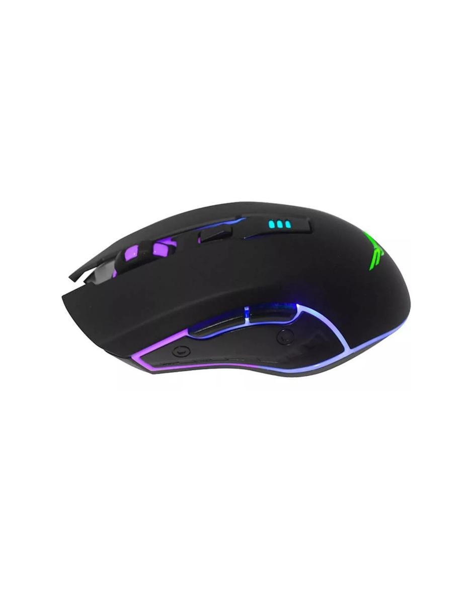 Mouse Gamer Horus USB 3200dpi RGB negro NA-0937 2