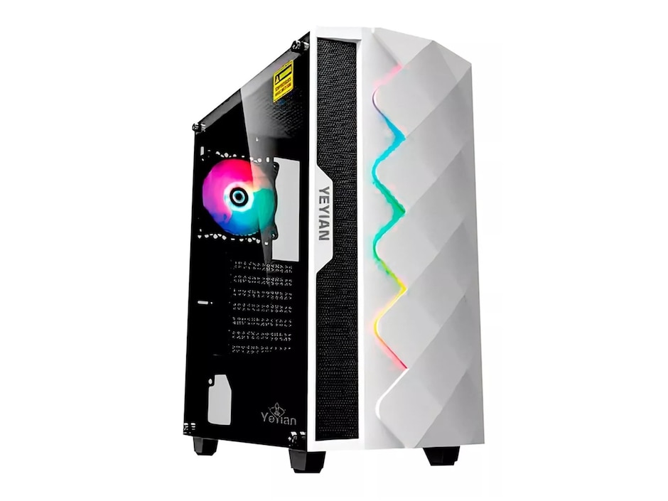 Gabinete Gamer ABYSS 2500 ATX RG Cristal Templado blanco YGA-49702 Gabinete Gamer ABYSS 2500 ATX RG Cristal Templado blanco YGA-49702