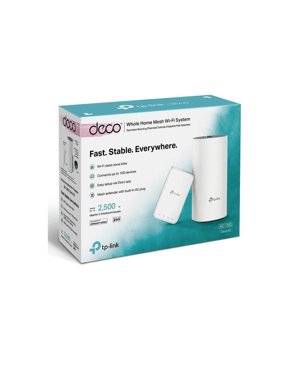 Access Point Tp-Link Deco E3 AC1200 Dual Band 802.11ac 1200Mbps 2-Pack Access Point Tp-Link Deco E3 AC1200 Dual Band 802.11ac 1200Mbps 2-Pack