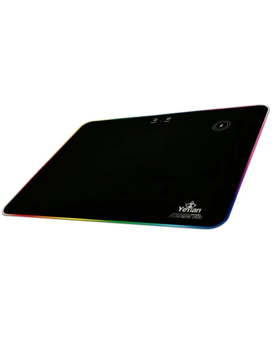 Mousepad Gamer Rígido Carga Inalámbrica RGB USB 3