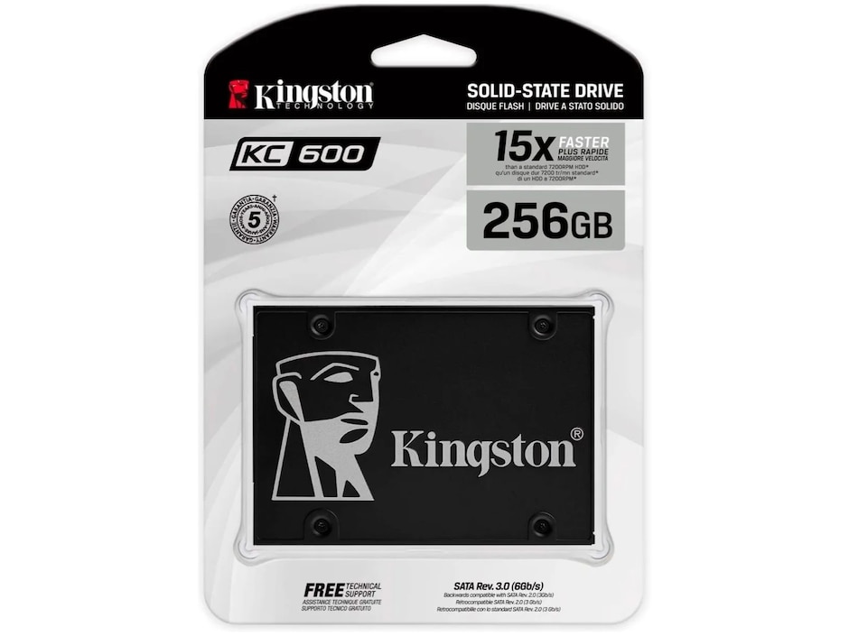 Unidad SSD capacidad 256 GB 2