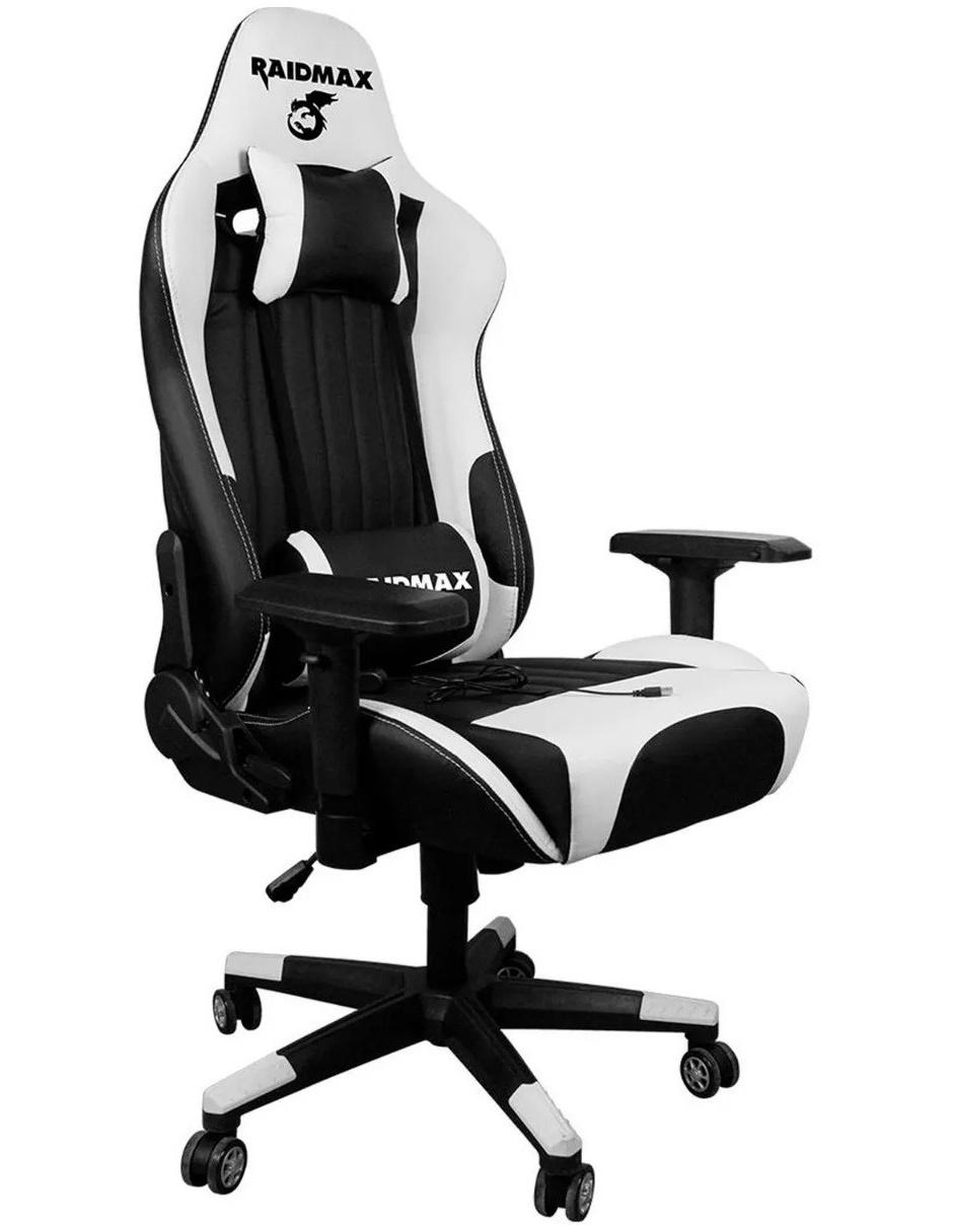 Silla Gamer Raidmax Drakon DK707 Reclinable Ajustable Ergonómica blanco  DK707-WT