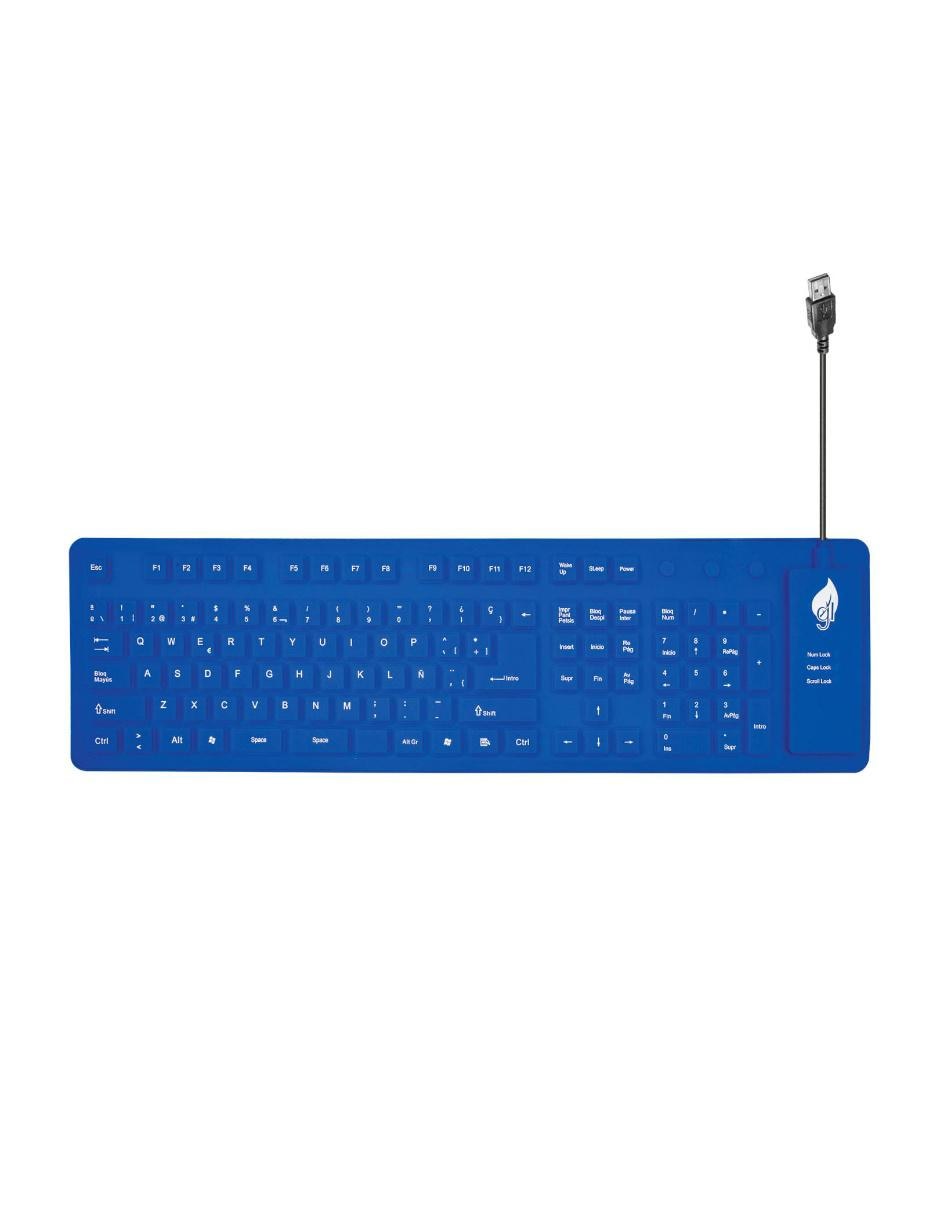 Teclado alámbrico 18-8338Bl Teclado alámbrico 18-8338Bl