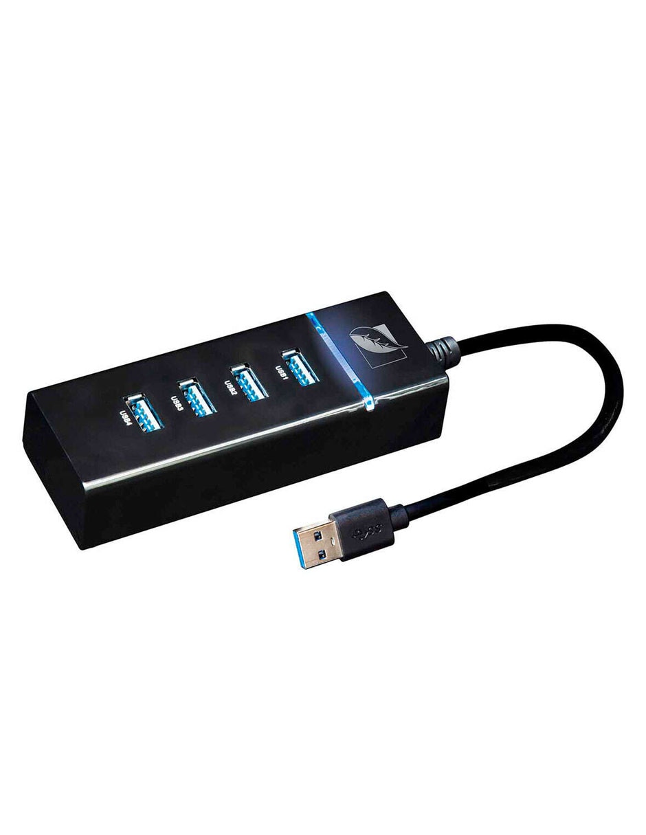 Mini Hub 3.0 con 4 puertos USB con LED 18-3510 3