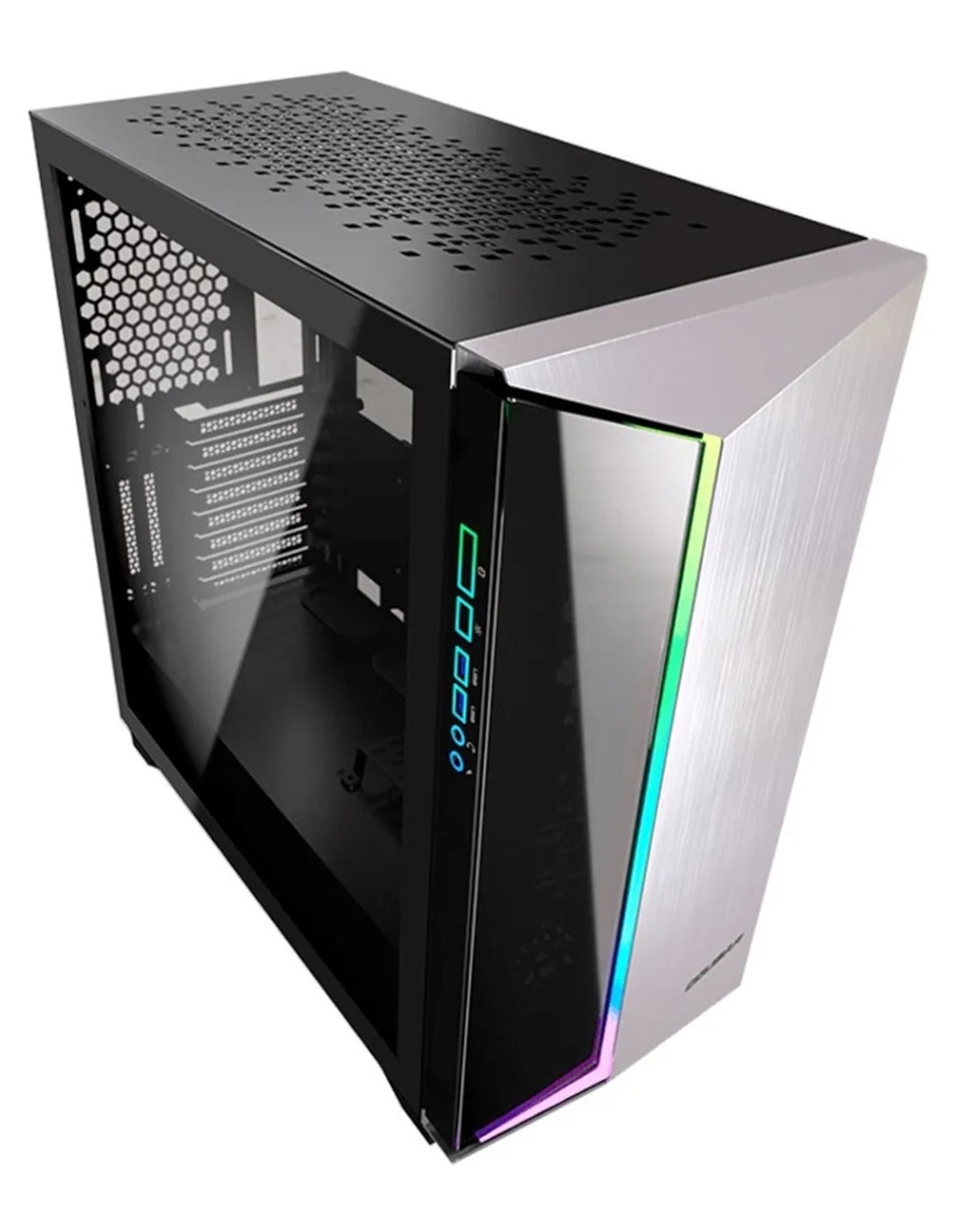 Gabinete Gamer Darkblader-G Cirstal Templado RGB ATX 4