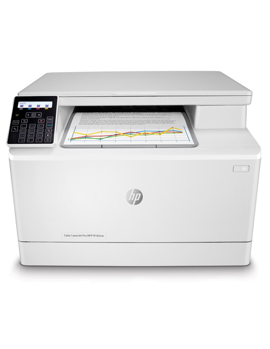 Multifuncional HP LaserJet Pro MFP M182nw Láser Inalámbrica a color en  Liverpool