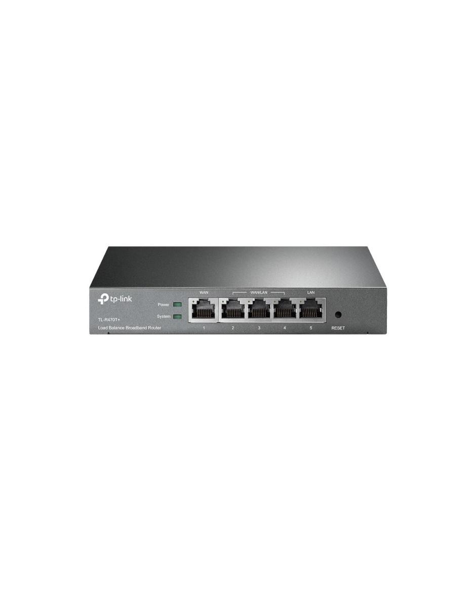 Router Balanceador de Carga TP-Link TL-R470T + WAN LAN 1000 Sesiones 802.3x