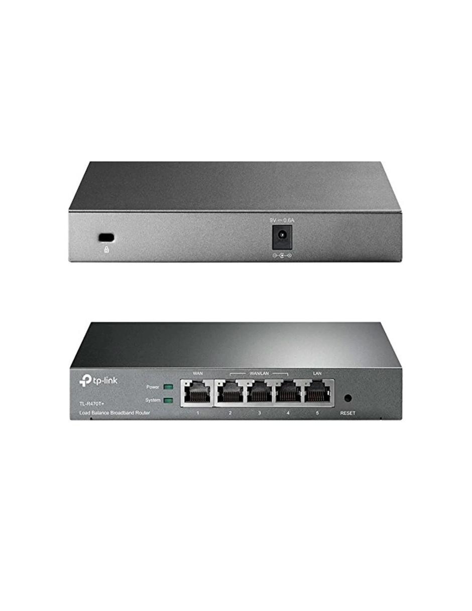 Router Balanceador de Carga TP-Link TL-R470T + WAN LAN 1000 Sesiones 802.3x 2
