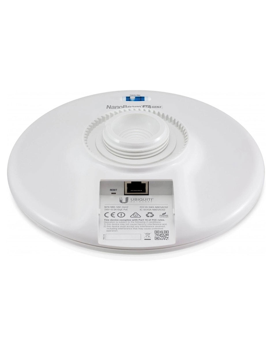 Antena CPE NBE-5AC-Gen2 NanoBeam 5 GHz 19dBi PoE 802.11ac 15Km 450 Mbps 2