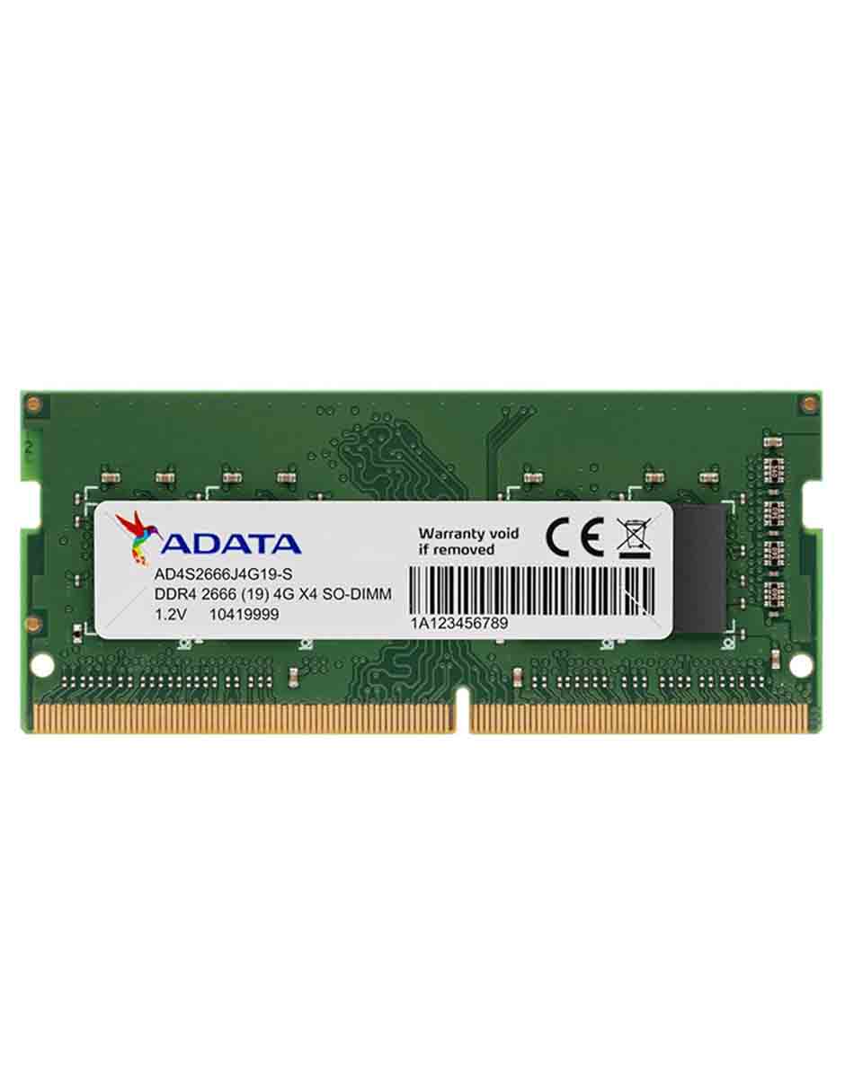 definido donde quiera jefe Memoria RAM DDR4 4GB 2666 MHz Adata Premier Laptop AD4S2666J4G19-S |  Liverpool.com.mx