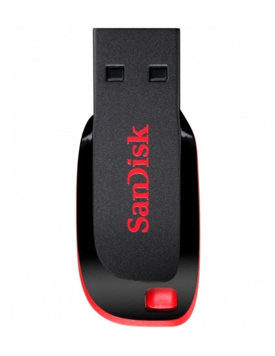Memoria USB 64GB Cruzer Blade 2.0 SDCZ50-064G-B35 negro rojo