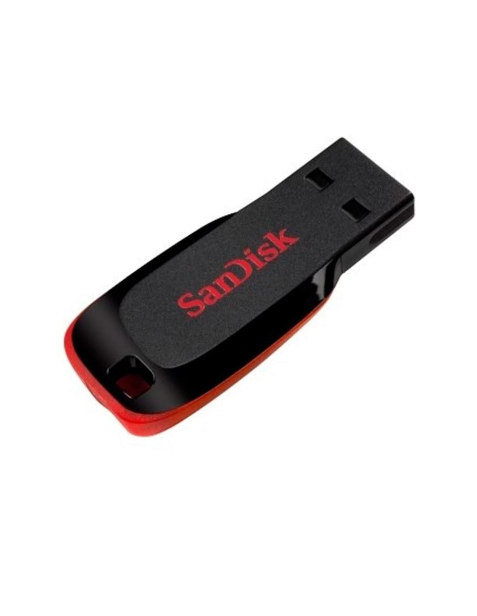 Memoria USB 64GB Cruzer Blade 2.0 SDCZ50-064G-B35 negro rojo 3