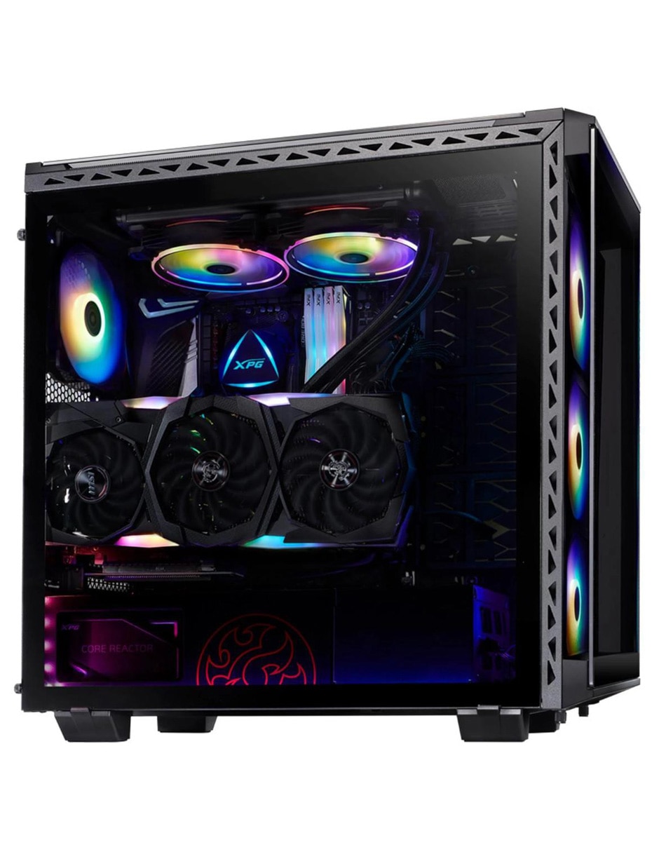 Gabinete Gamer Battlecruiser Cristal Templado ARGB negro BATTLECRUSIER-BKCWW 4