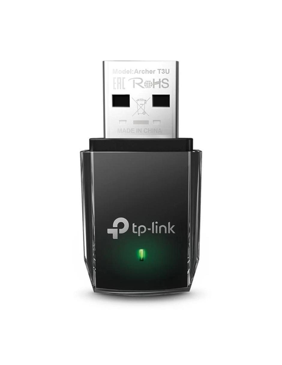 Adaptador Inalámbrico USB TP-Link Archer T3U Dual Band 802.11ac 1300Mbps Adaptador Inalámbrico USB TP-Link Archer T3U Dual Band 802.11ac 1300Mbps