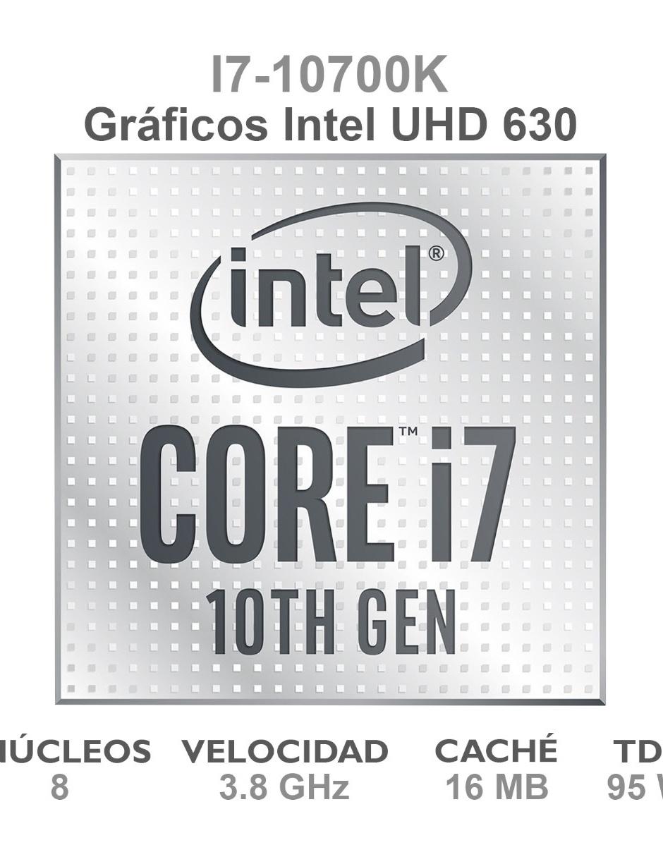 Procesador Core I7 10700K 3.8 GHz 8 Core 1200 BX8070110700K 2