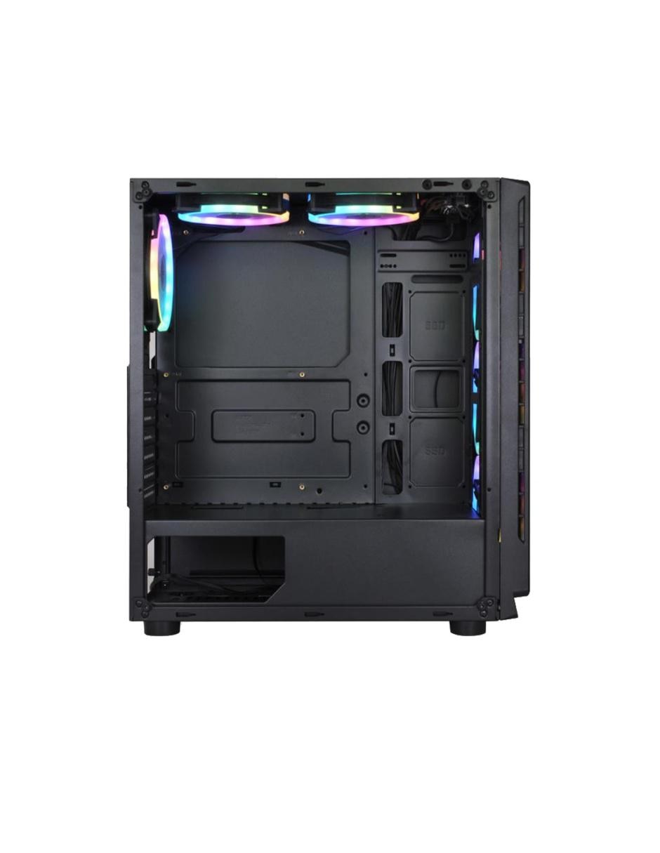 Gabinete Gamer Xzeal Cristal Templado RGB negro XZCGB03B 3