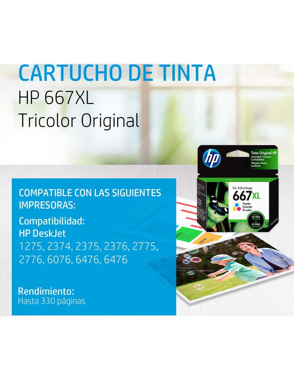 Cartucho de Tinta 667XL tricolor Original 2