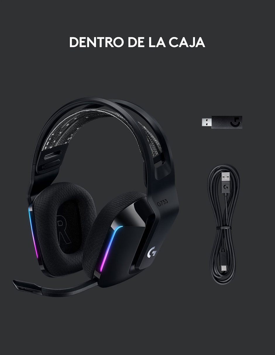 Audífonos Inalámbricos G733 negro 8