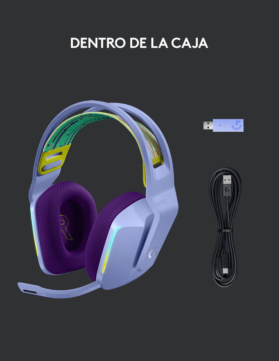 Audífonos Over-Ear G733 inalámbricos con cancelación de ruido 10