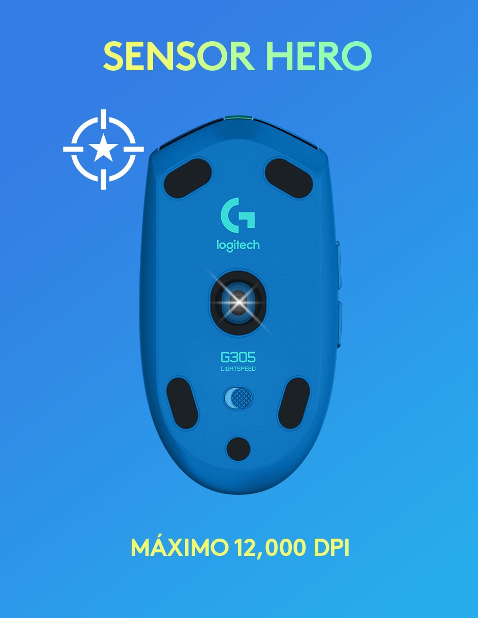 Mouse Inalámbrico G305 azul 2