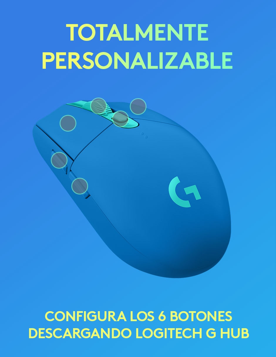 Mouse Inalámbrico G305 azul 6