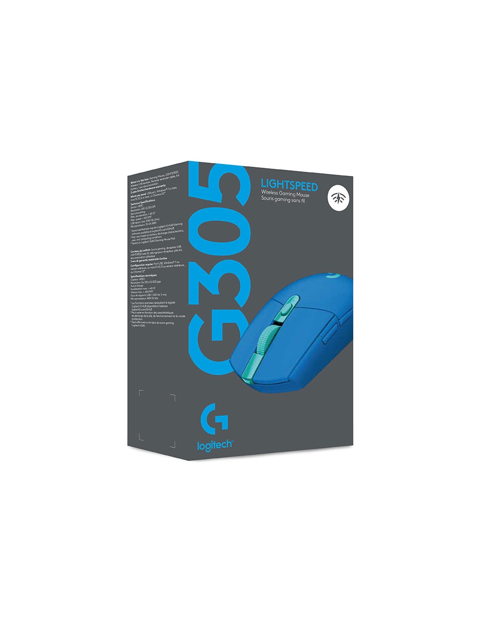 Mouse Inalámbrico G305 azul 10