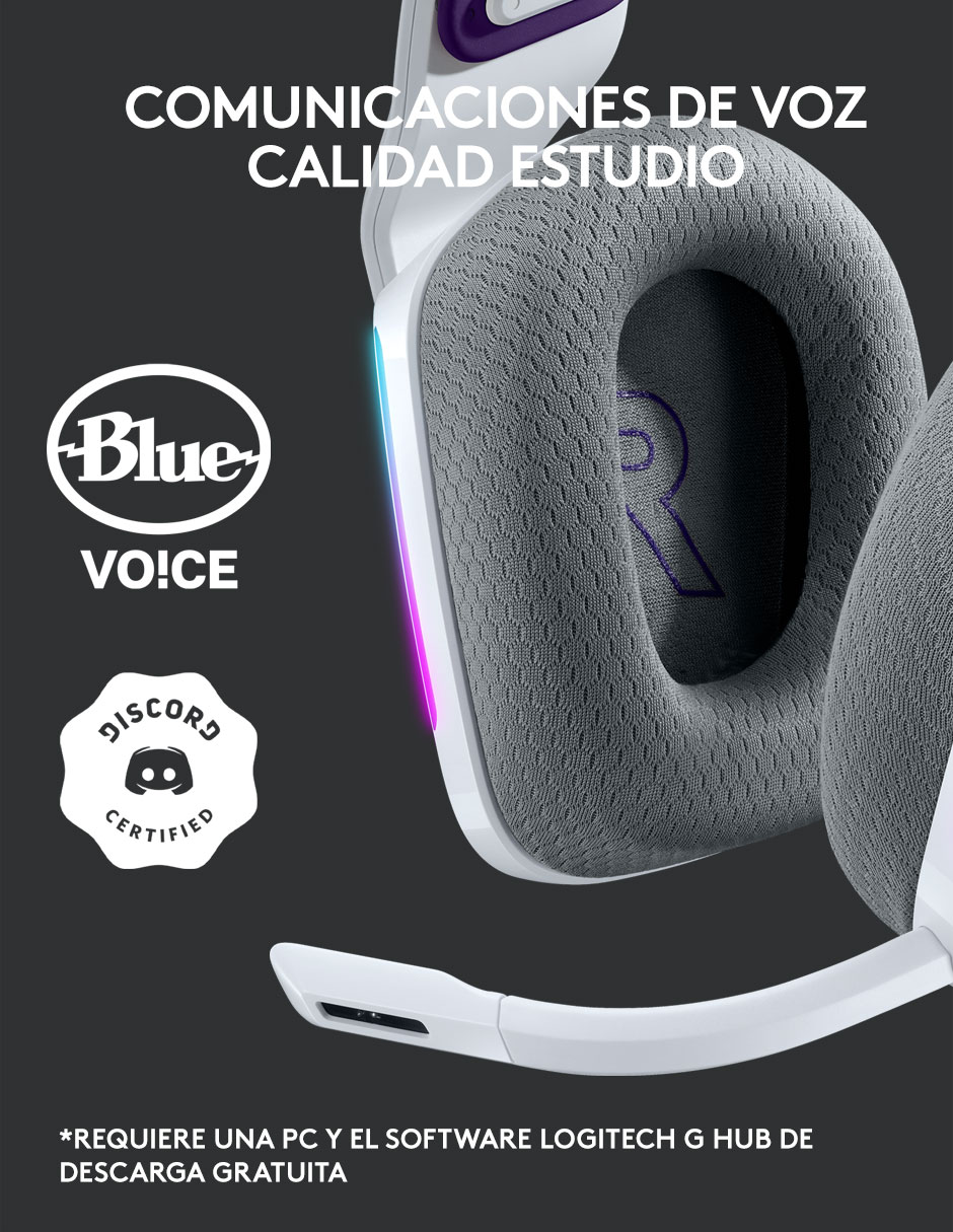 Audífonos gamer Over-Ear G733 inalámbricos con cancelación de ruido 6