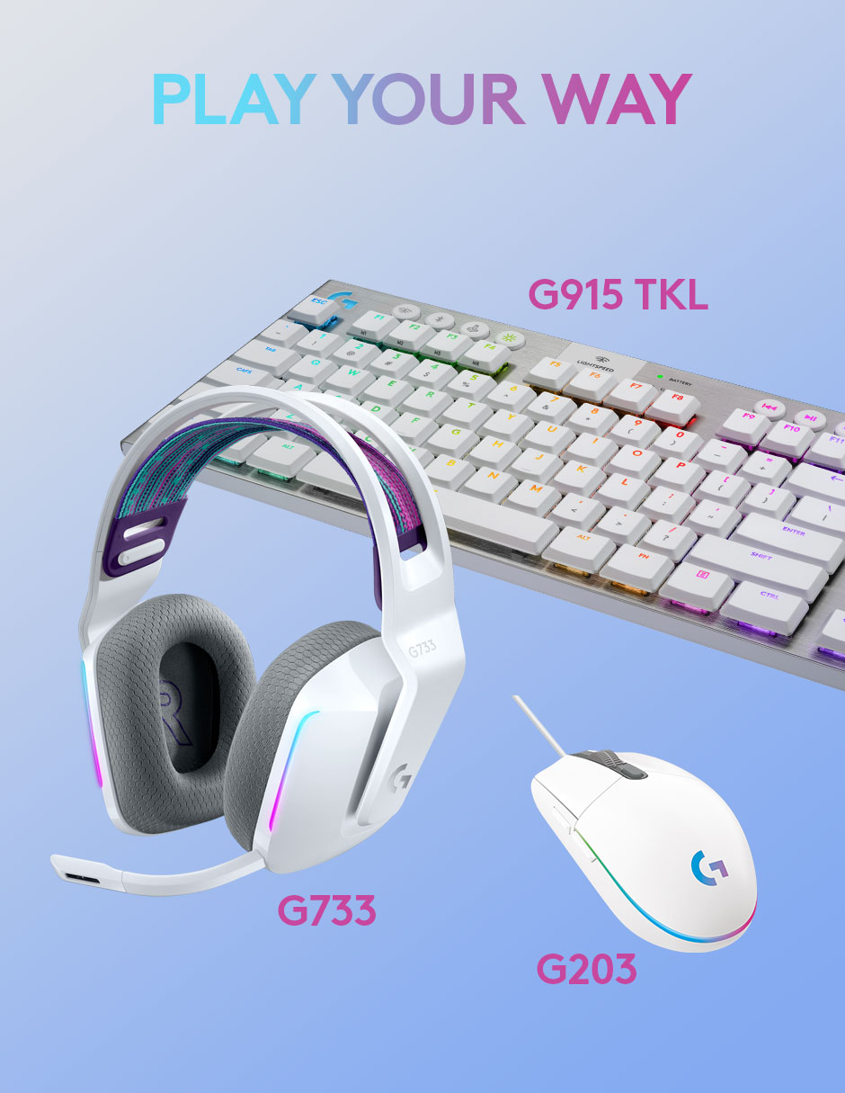 Audífonos gamer Over-Ear G733 inalámbricos con cancelación de ruido 9