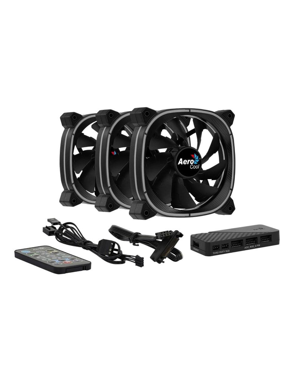 Kit 3 Ventilador Gamer Astro 12 Pro RGB 120mm 2