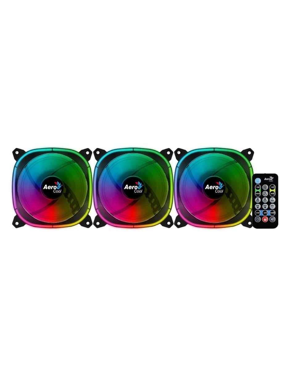 Kit 3 Ventilador Gamer Astro 12 Pro RGB 120mm 3
