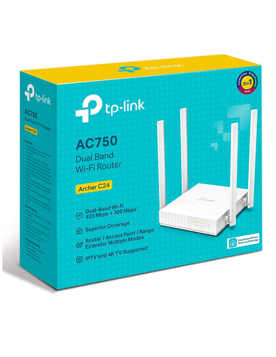 Router inalámbrico Archer C24 AC750 433mbps Repetidor Wi-Fi 2