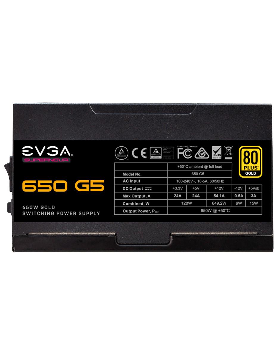 Fuente de Poder PC 650W Gamer 80 Plus Gold 220-G5-0650-X1 4