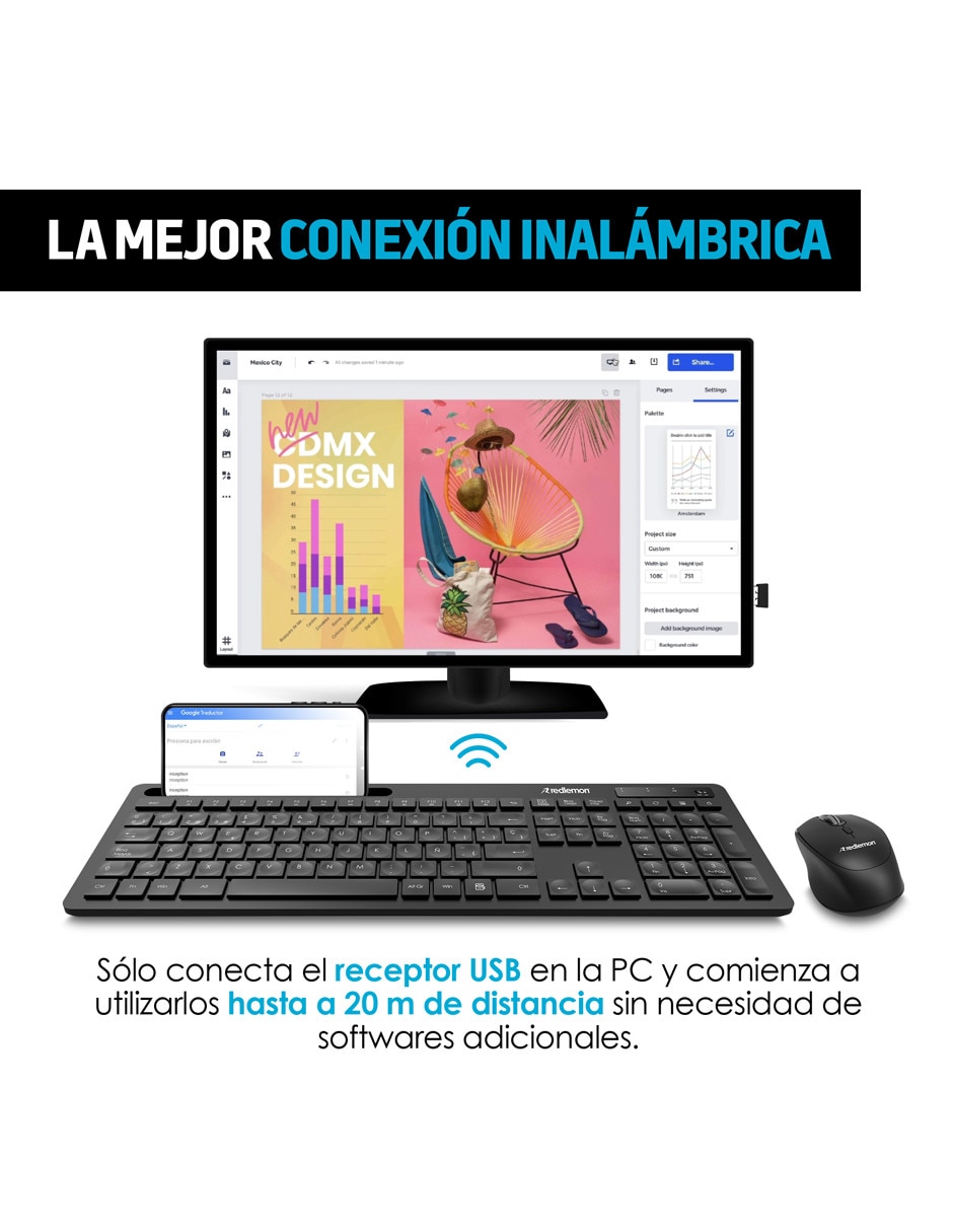 Teclado inalámbrico 79765 3