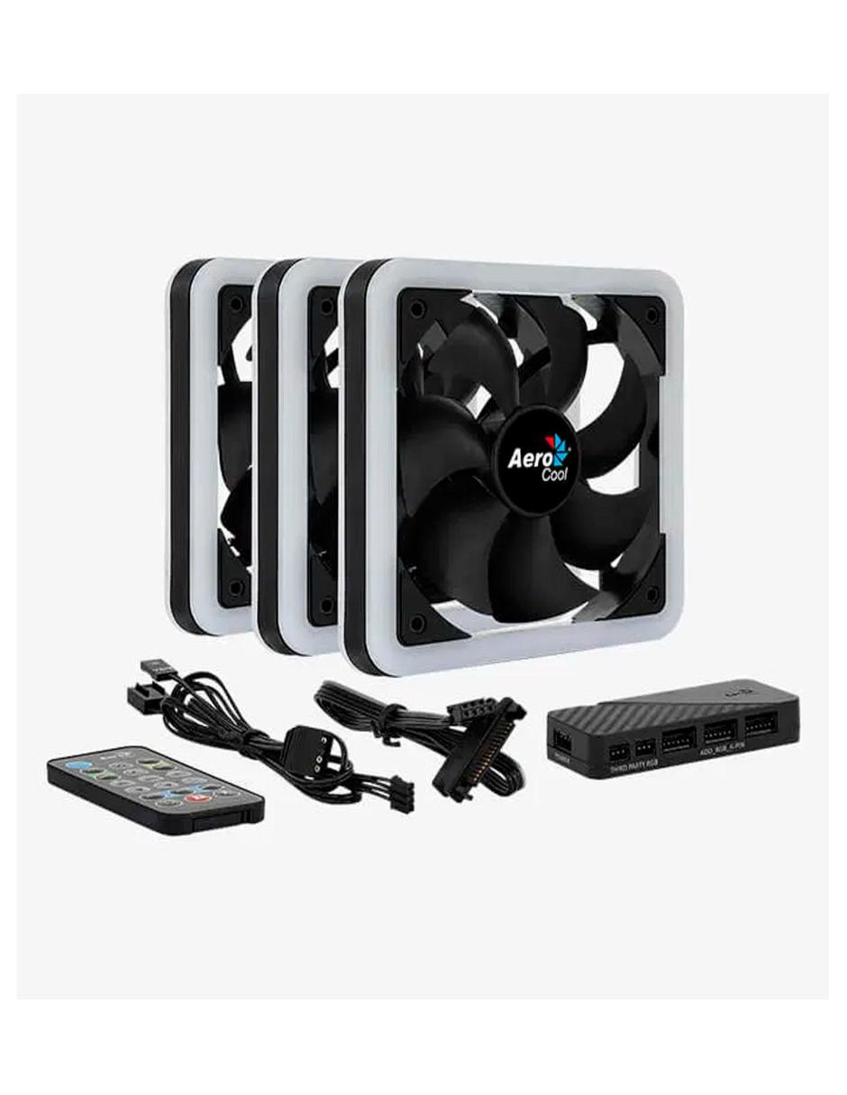 Set 3 Ventiladores Edge 14 PRO ARGB 140mm + Control 2