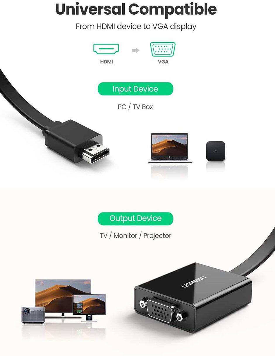 Cable USB A a VGA de 5 cm 2