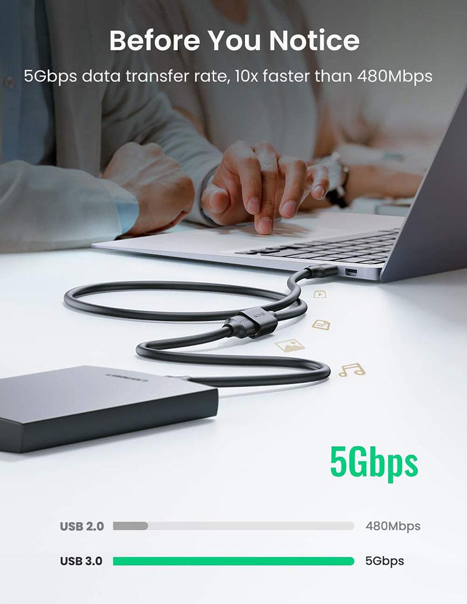 Cable USB A de 1 m 5