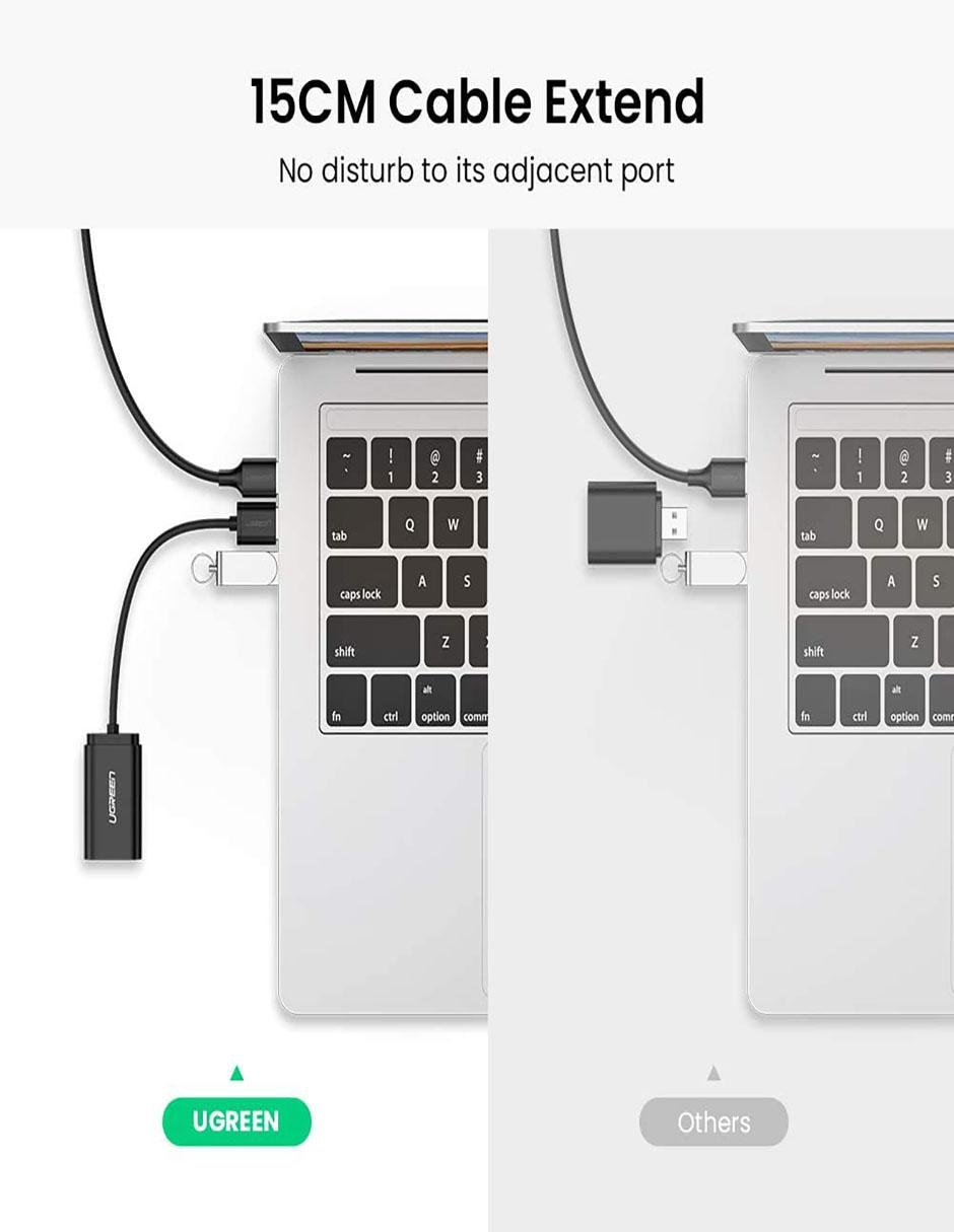 Cable USB A a Auxiliar 3.5 mm de 10 cm 5